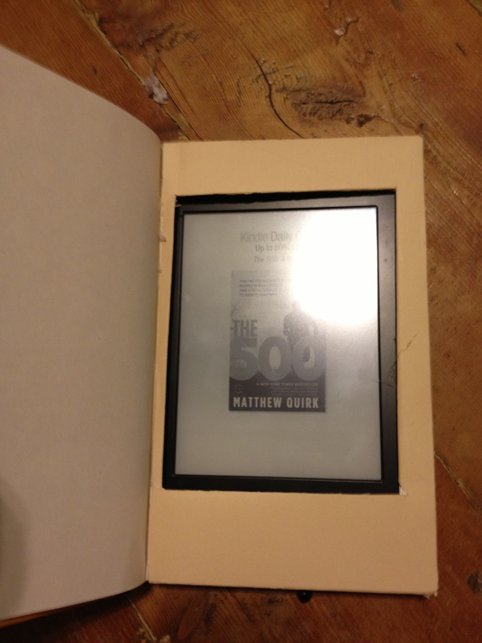 Kindle Hideaway in a Book