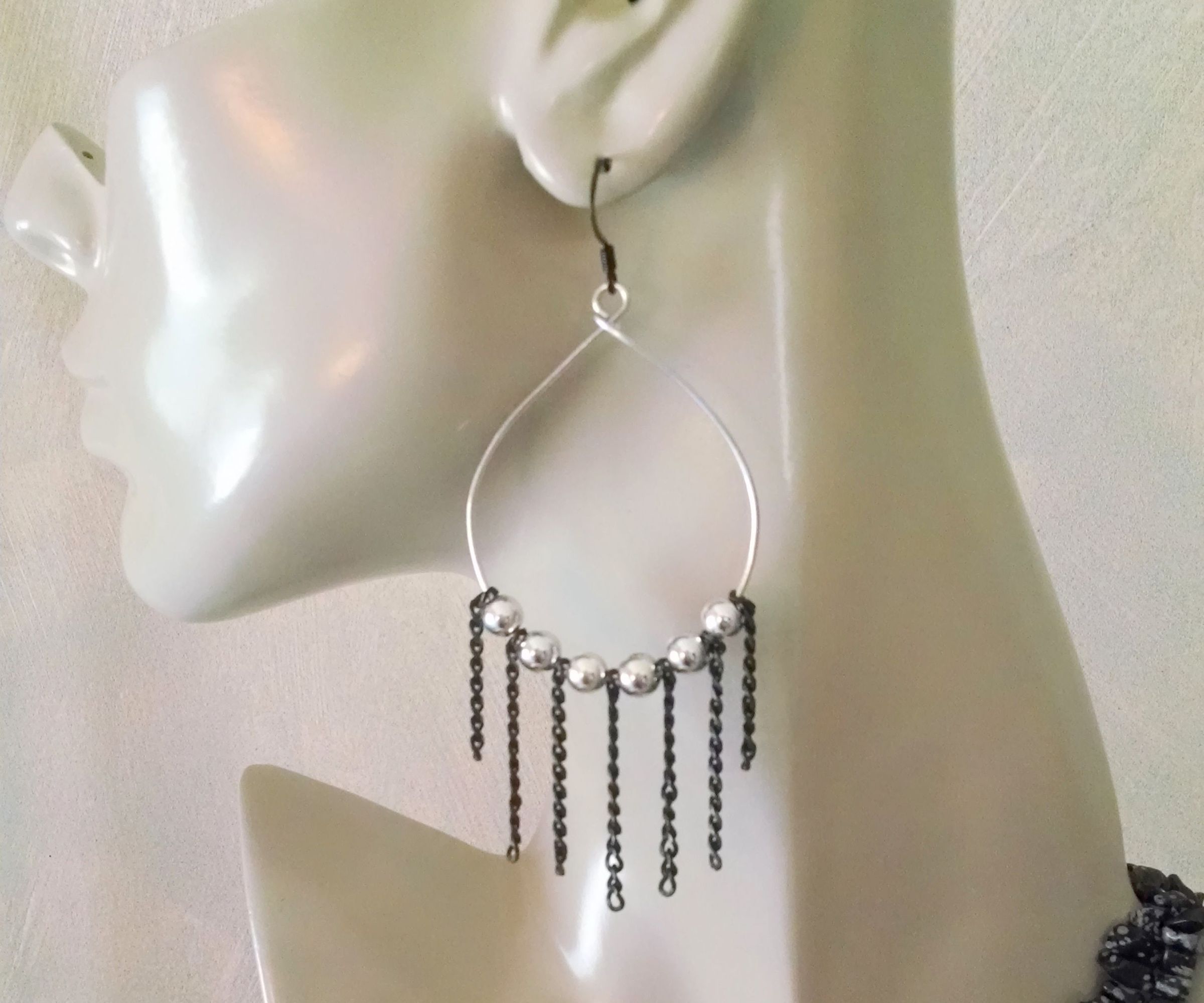 Rock and Roll Hoop earrings