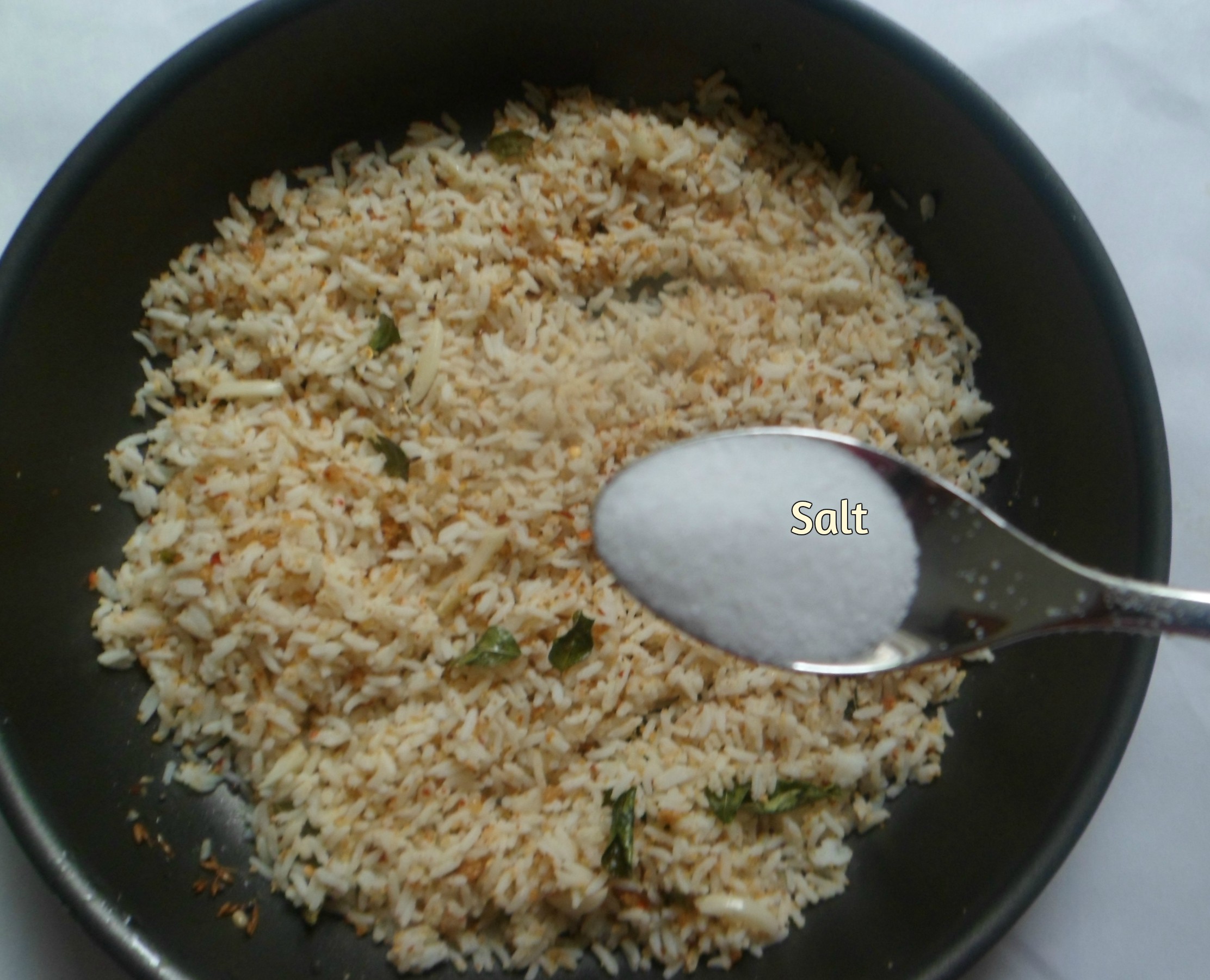 Garlic Rice With Lentil Spice Powder 7 Steps Instructables