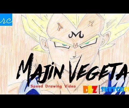 Drawing Majin Vegeta