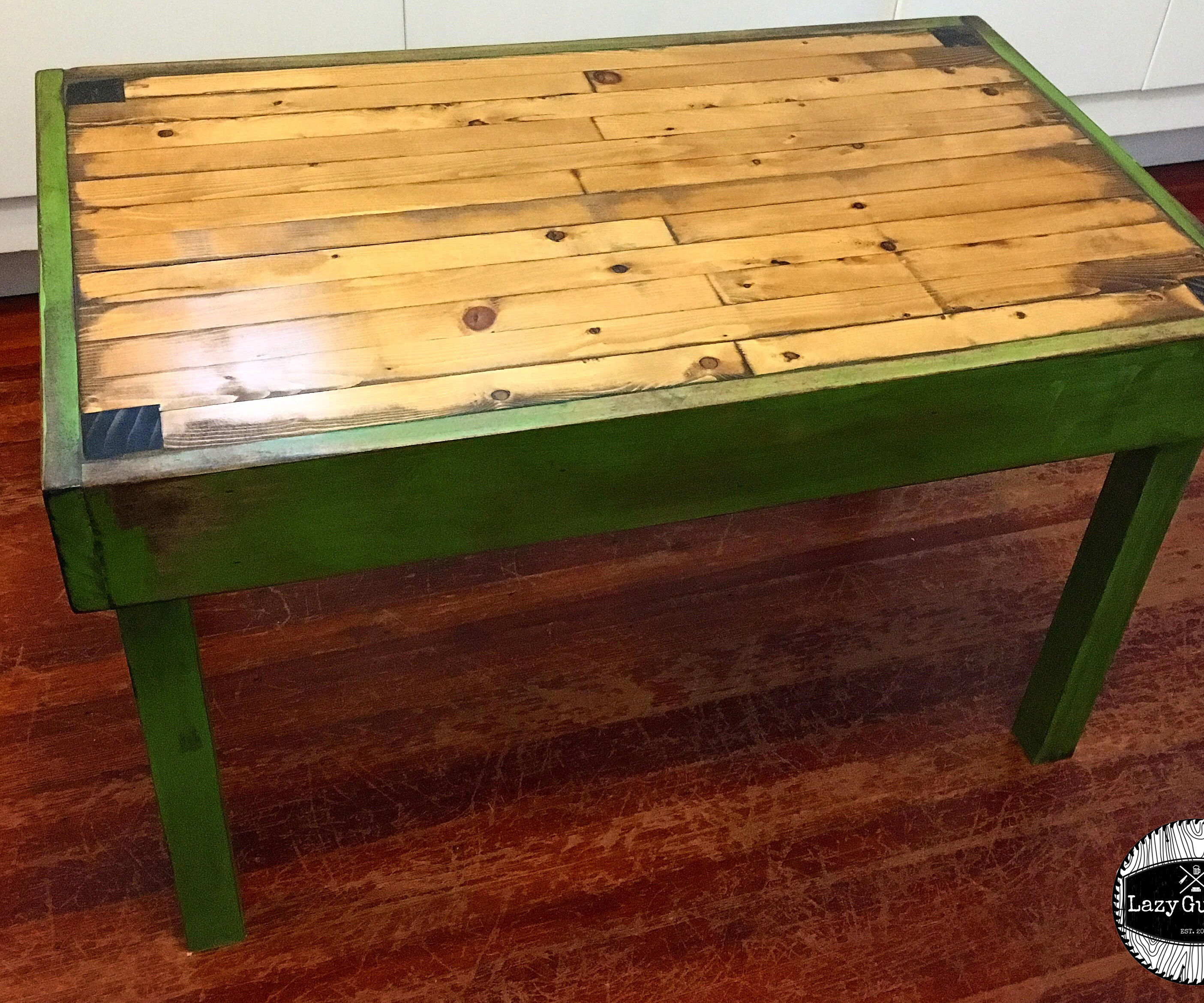 Faux Butcher's Block Kid's Table