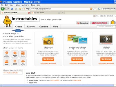 Create Your Own Instructable.