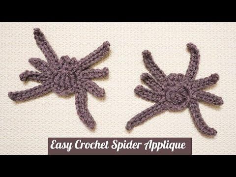 Easy Crochet Spider Applique Halloween Pattern : 4 Steps (with Pictures) -  Instructables