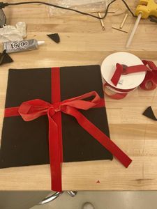 Attach Ribbon to the Box