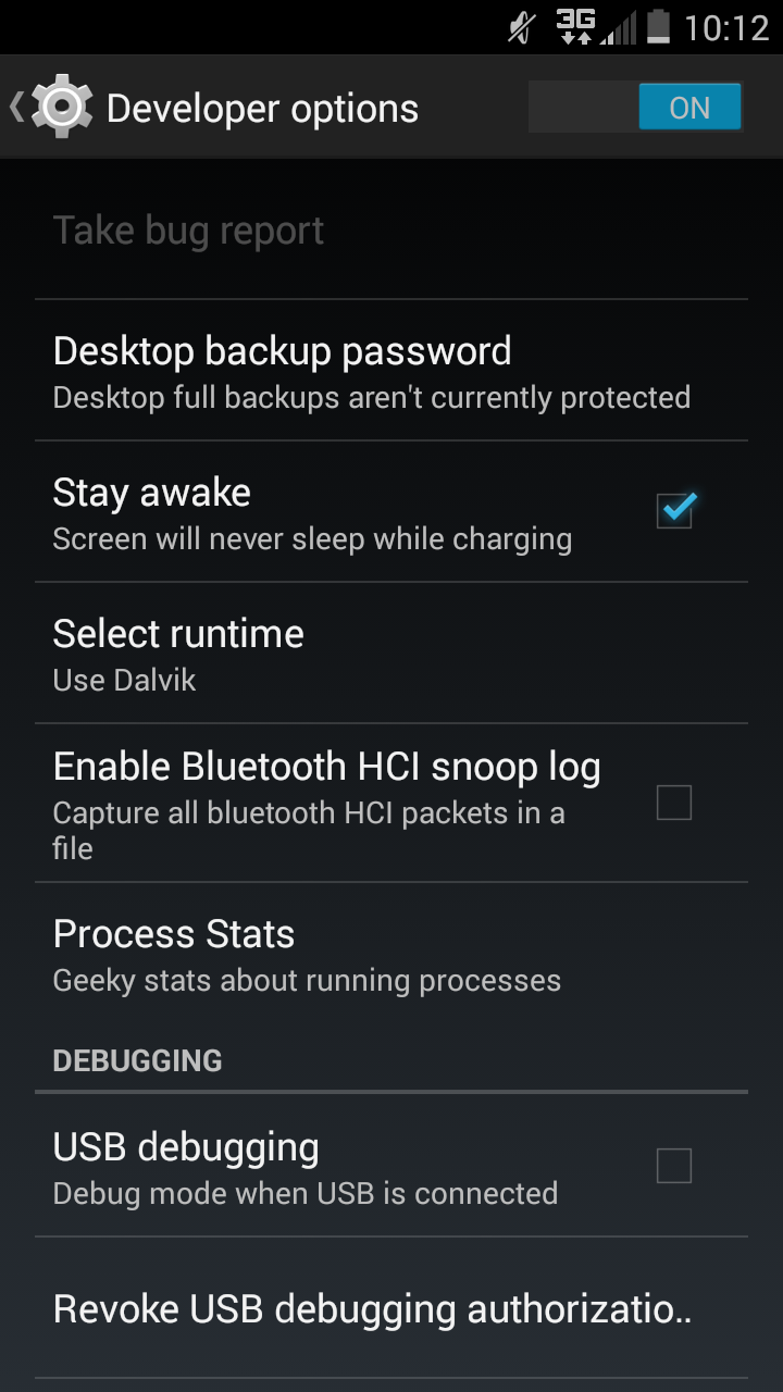 Change Android Runtimes