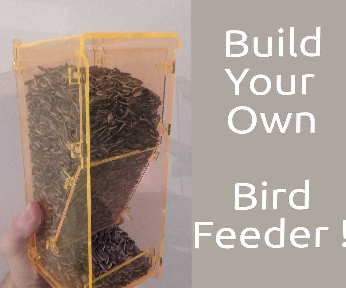 Fluo Plastic Bird Feeder