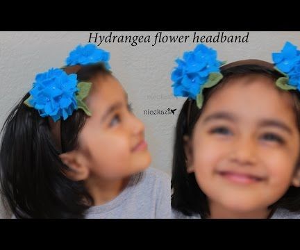 How to Make Hydrangea Flower Headband 