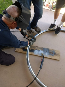 Bend Metal Tubing for Main Wheel and Upper Frame