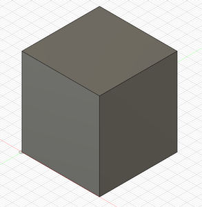 Create a 4"x4"x4" Cube