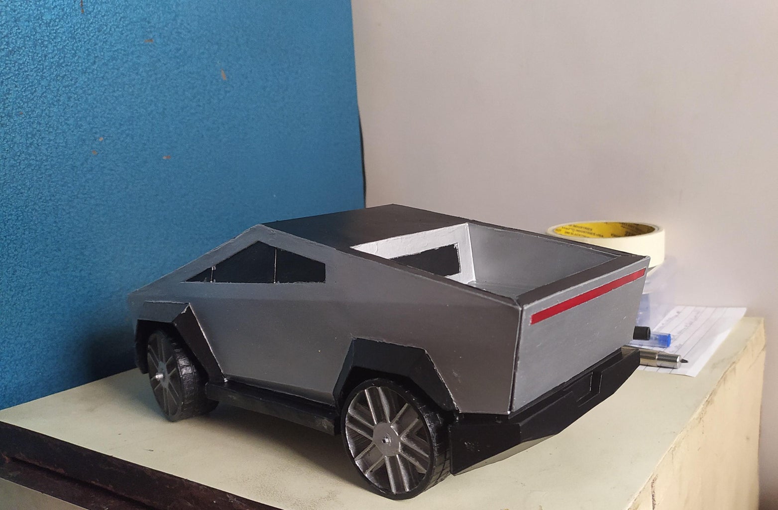 Cybertruck Cardboard Template