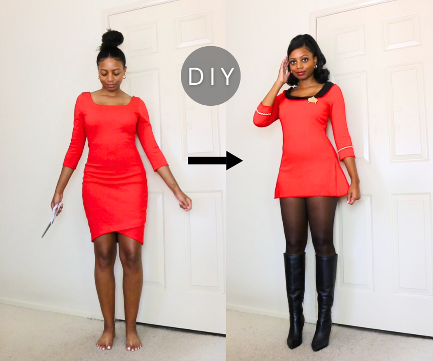 DIY Lieutenant Uhura Star Trek Dress