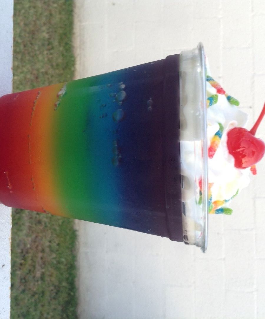 Rainbow Jello Treat