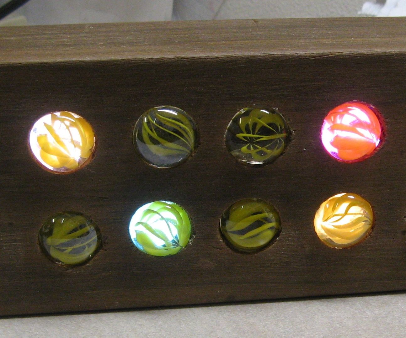 Binary LED Marble Clock