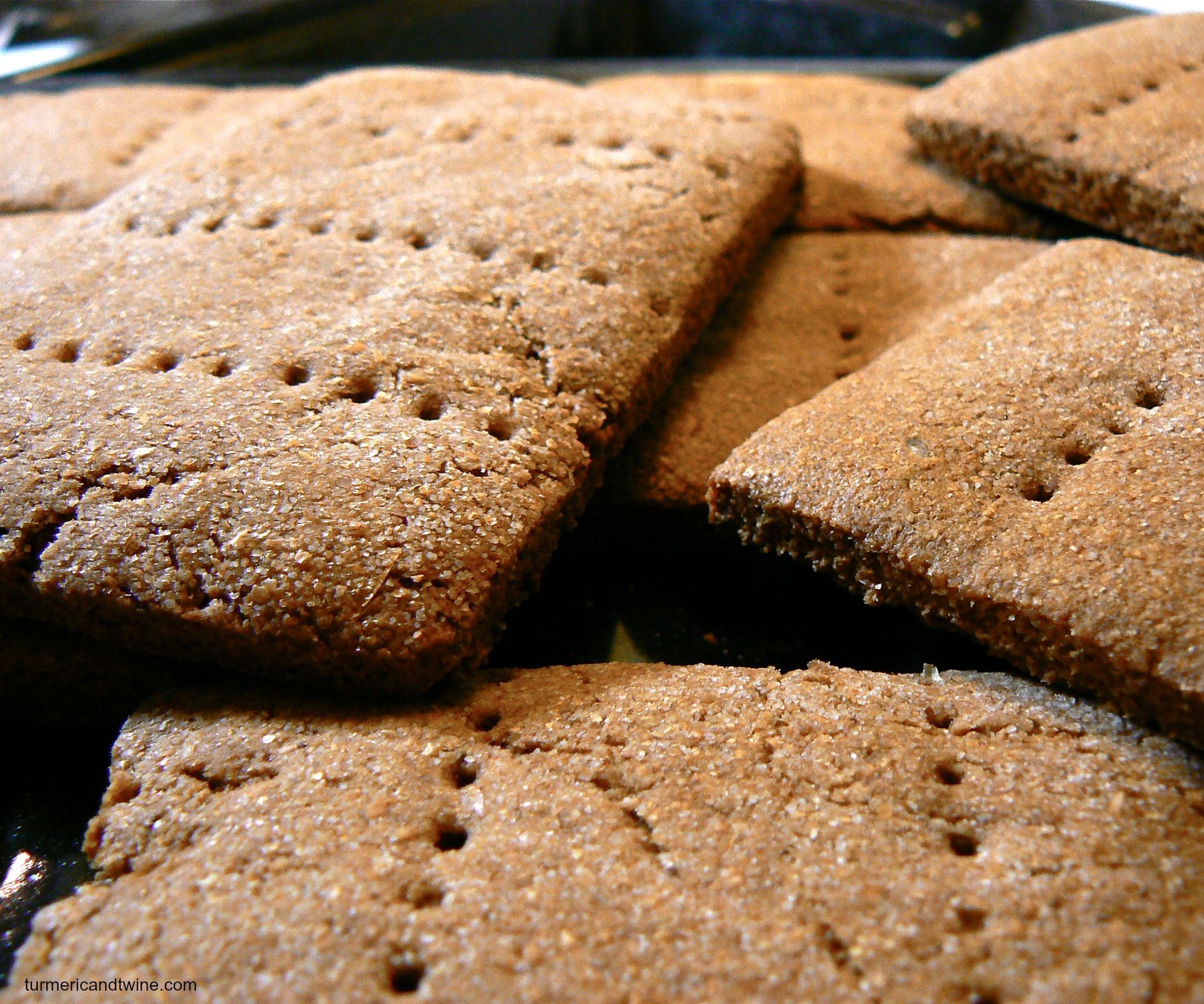 Homemade Graham Crackers With White Chocolate Frosting 