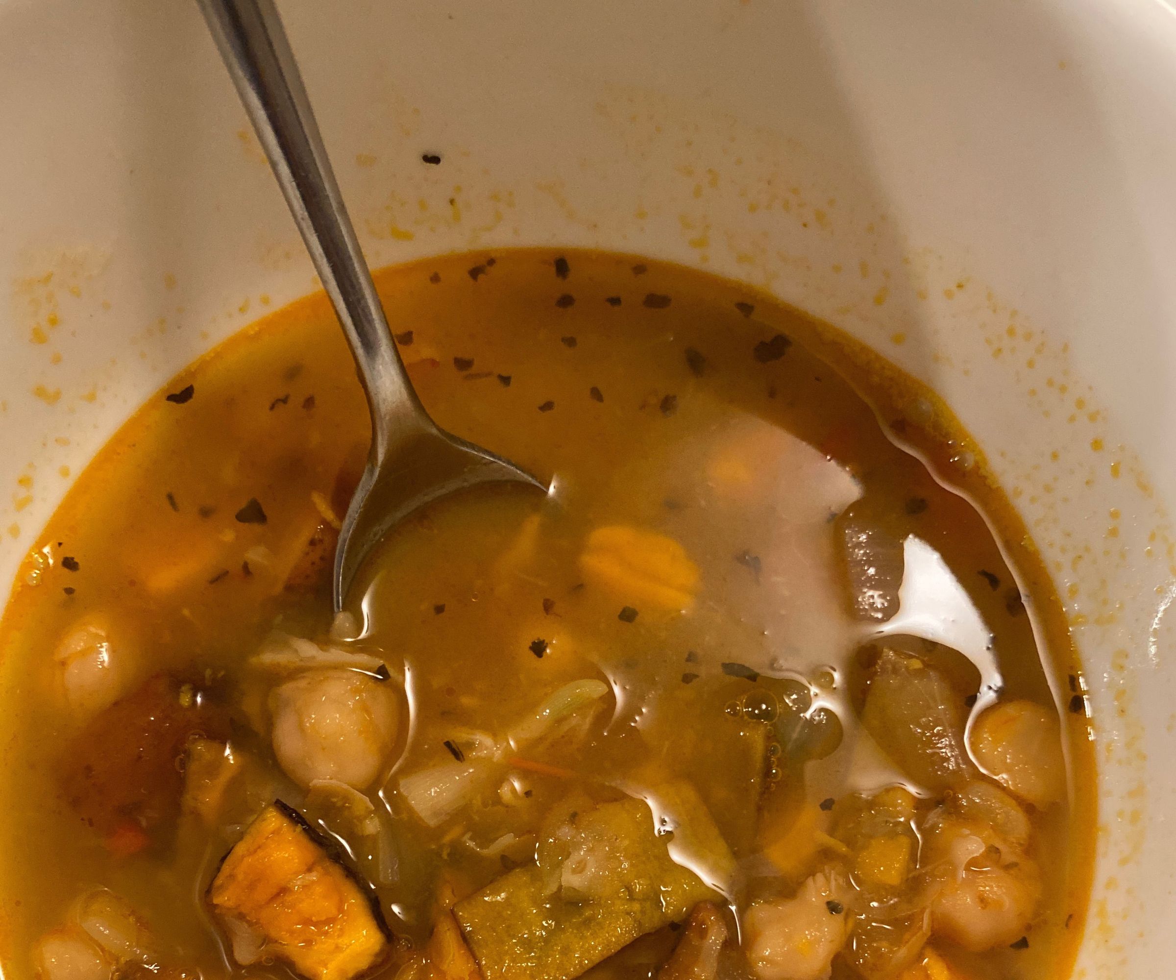 Roasted Sweet Potato and Chickpea Stew