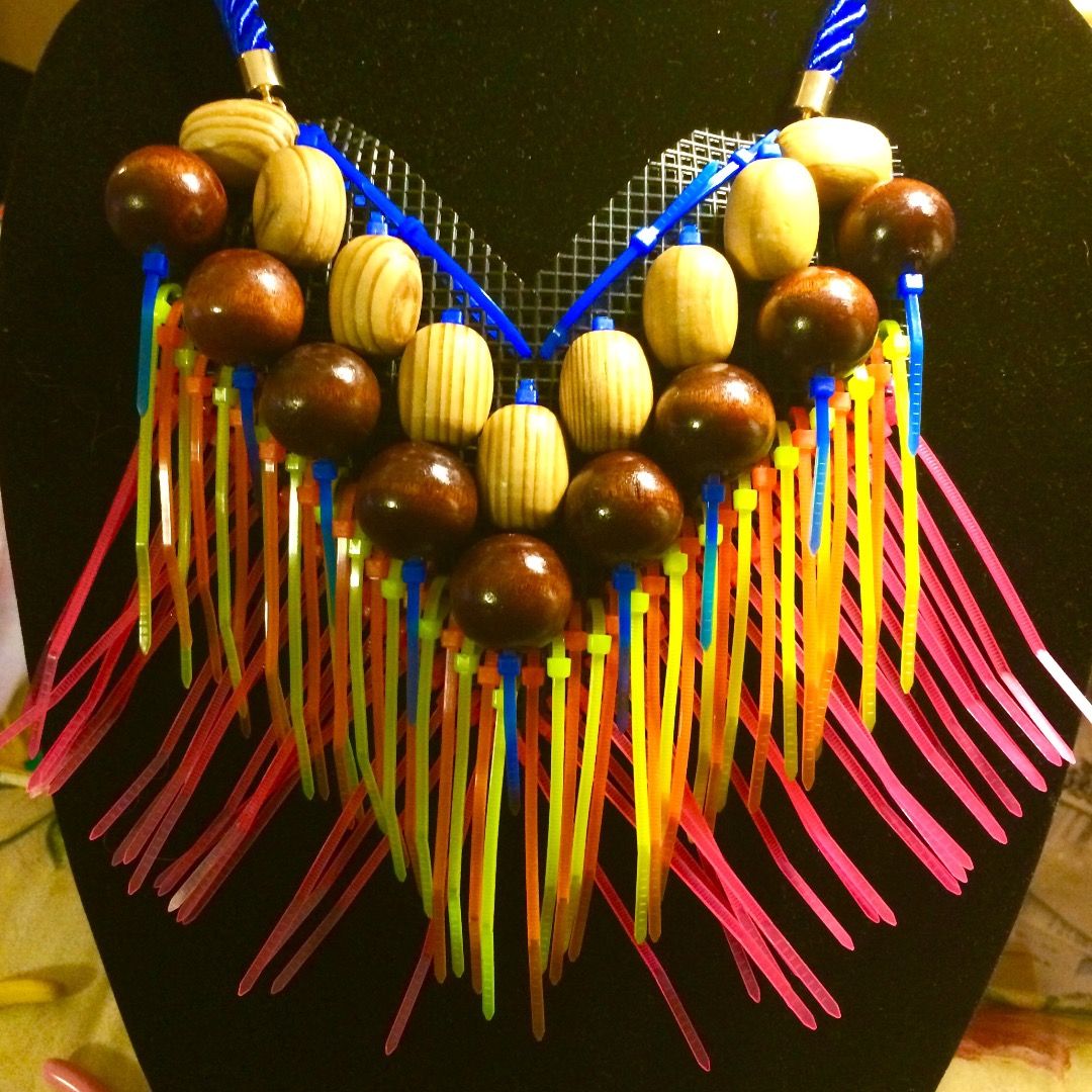 Beaded ZIP TIE Statement Necklace! 9 Steps (with Pictures