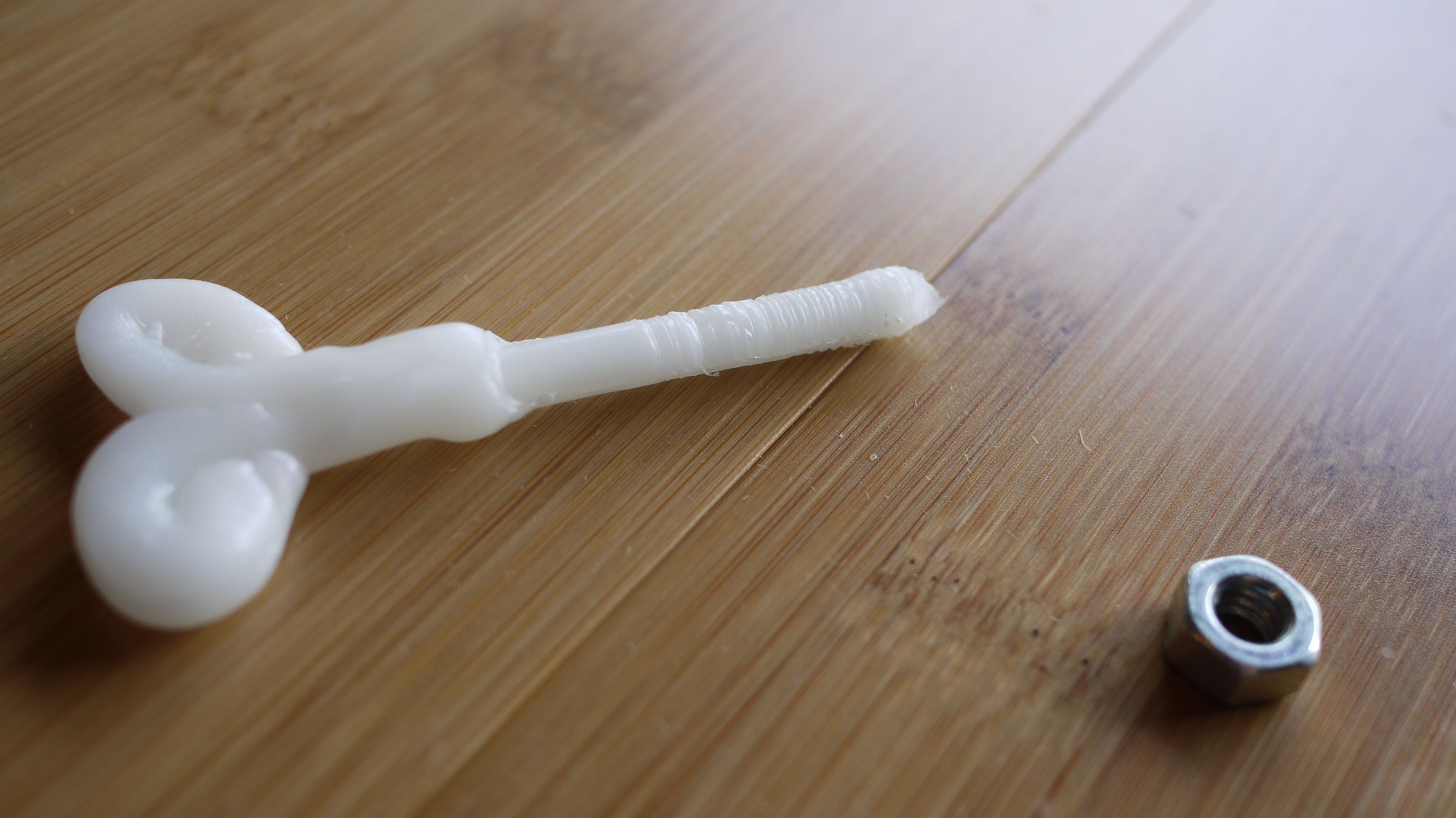 Making Plastic Bolts From Polycaprolactone