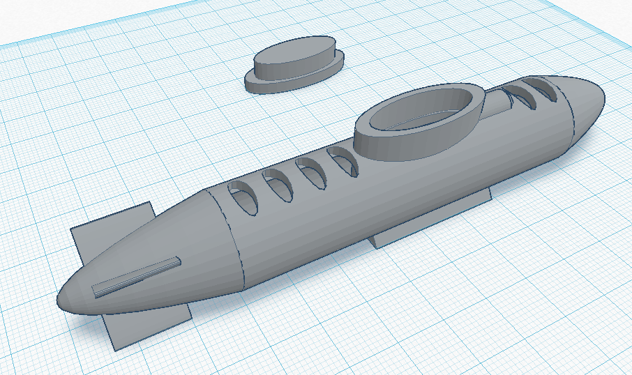 Baking Powder Diving Submarine