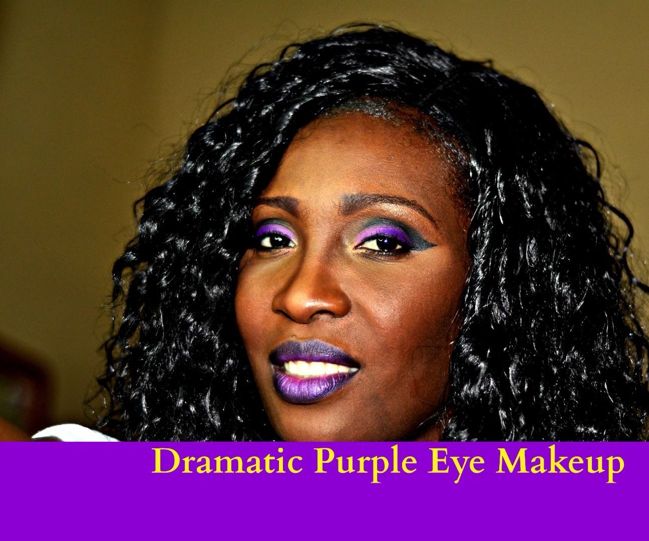 Dramatic Purple Make Up Look