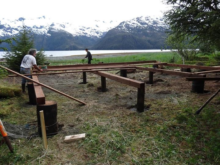 Using Timber For Rv Foundation How to Build a Cabin Foundation in a Remote Location : 8 Steps (with ...