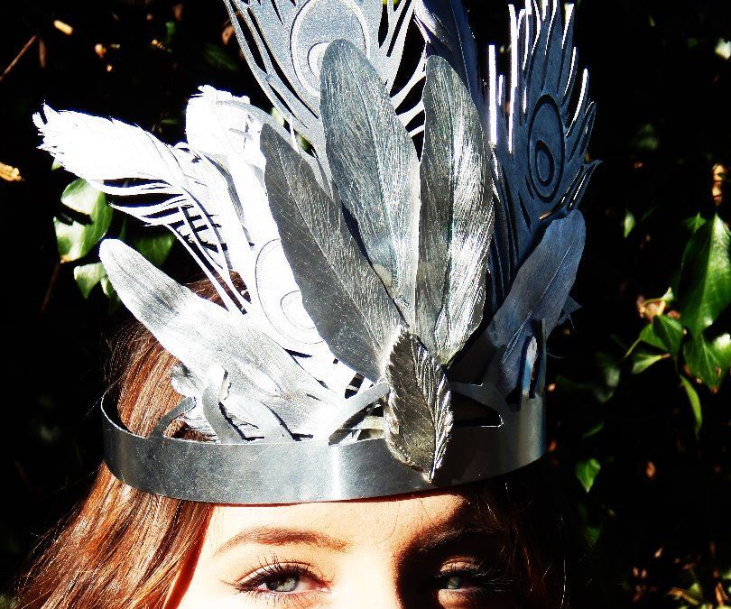 Silver Feather Crown