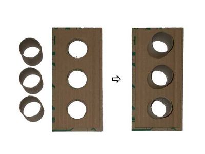 Assembly of the Cardboard Form: Step3