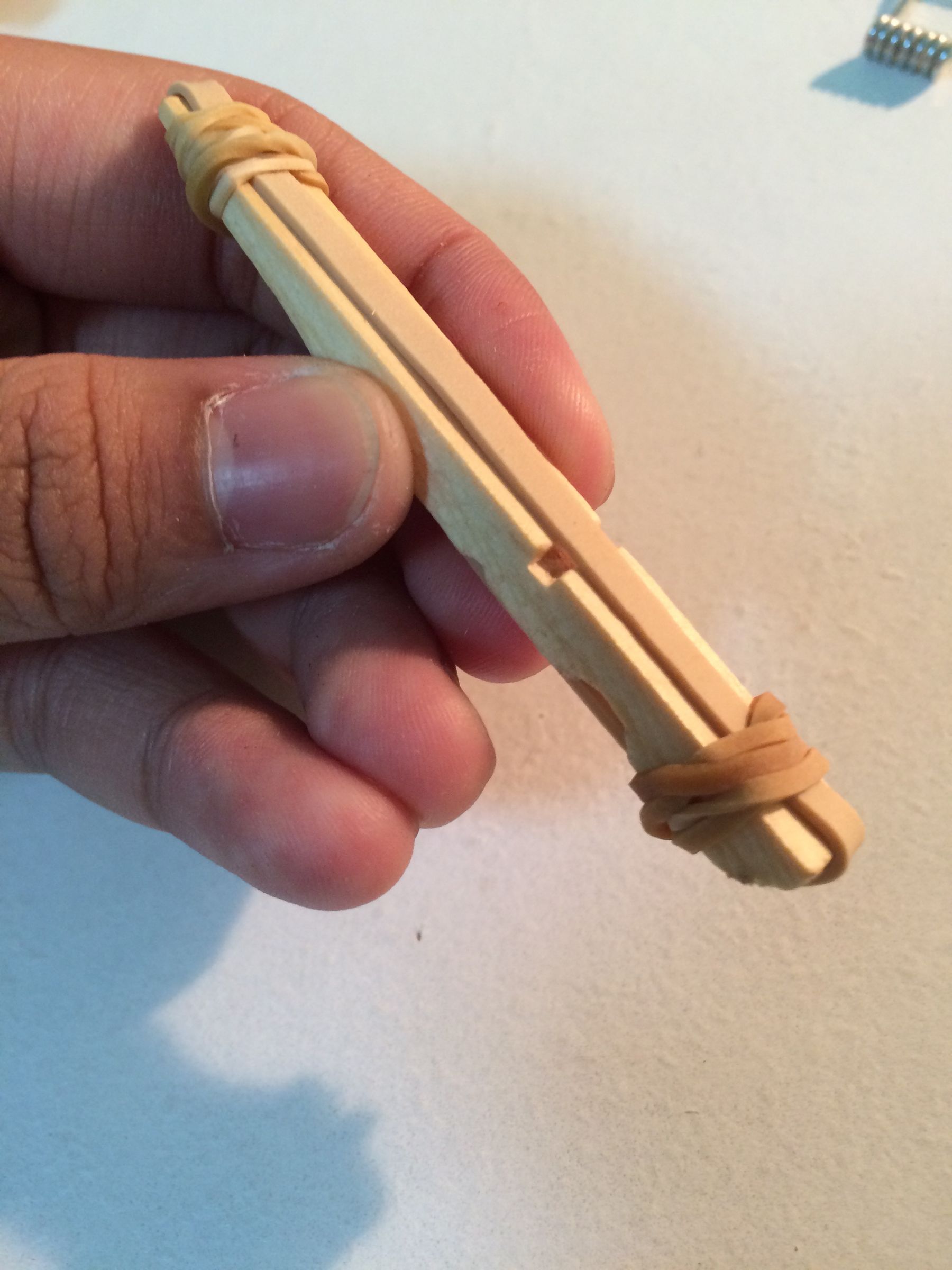 How to Make a Mini Clothespin Crossbow 7 Steps Instructables