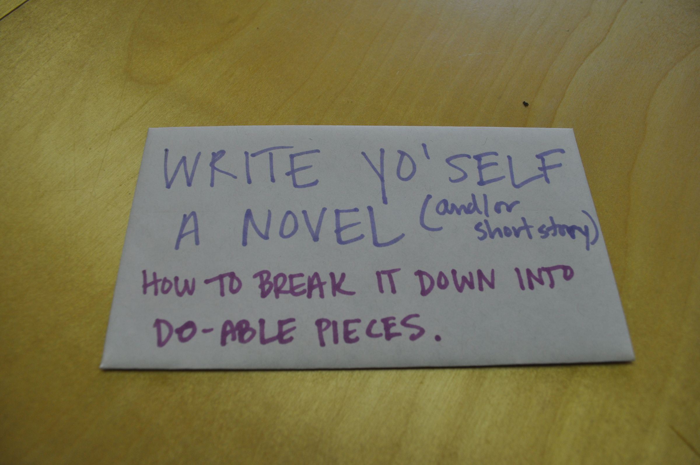 Writing a Novel: The Breakdown