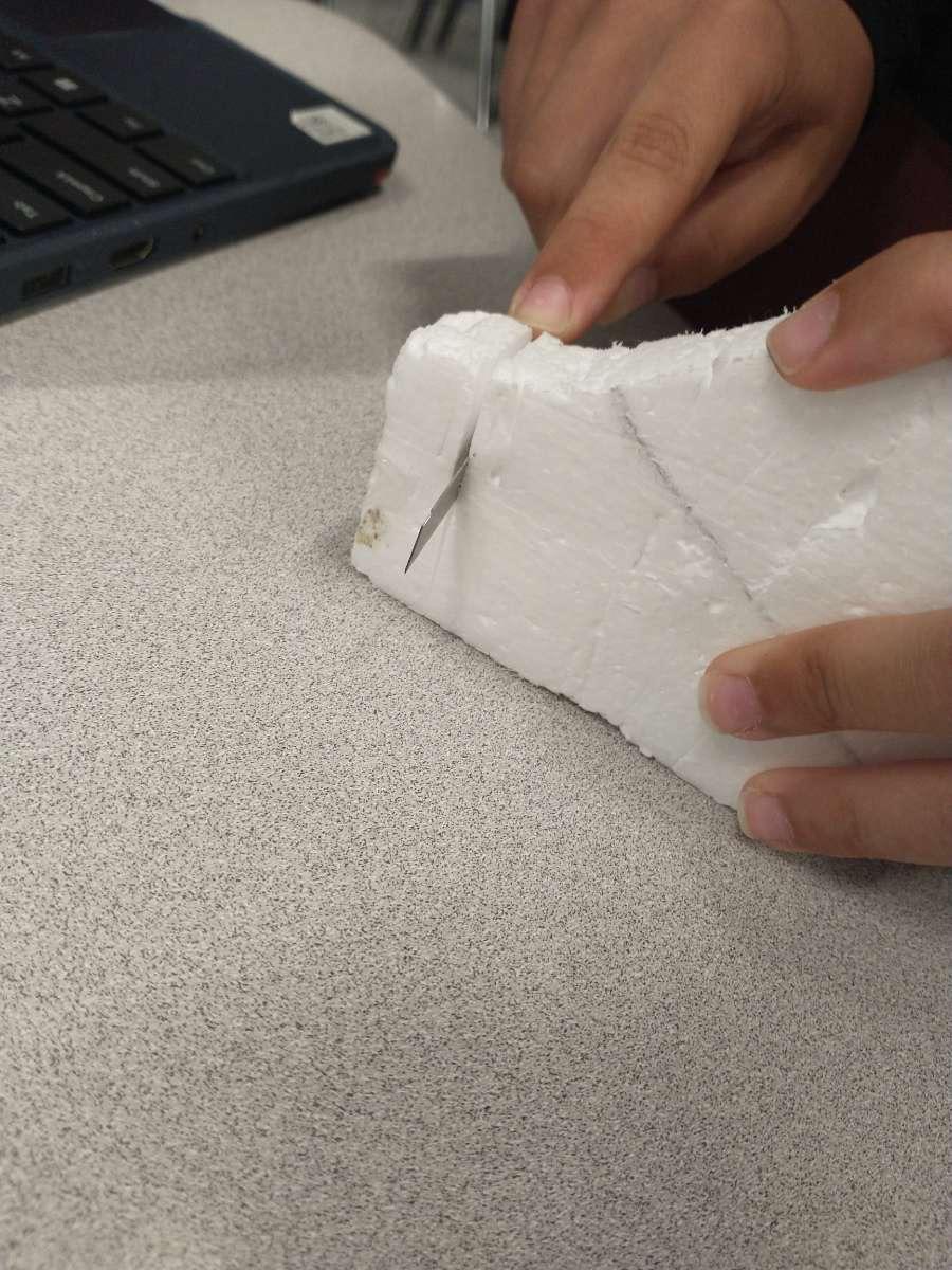 Cutting Out Fingers and the Palm of the Hand