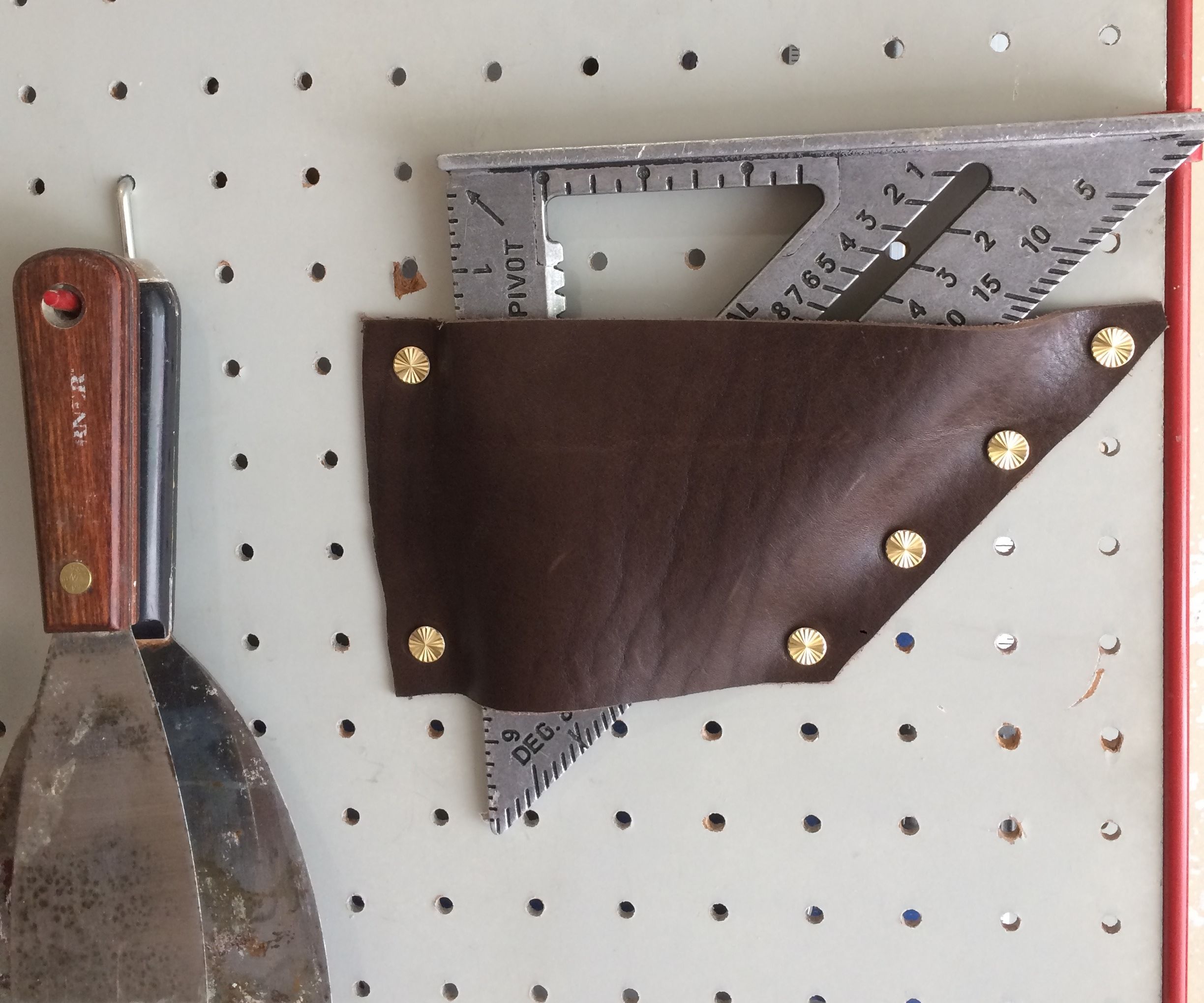 Leather Pegboard Tool Holster