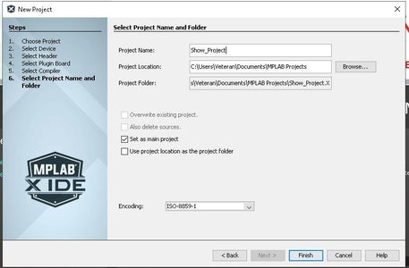 Create MPLAB X IDE Project