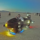 The Golden Zeppelini, art on wheels