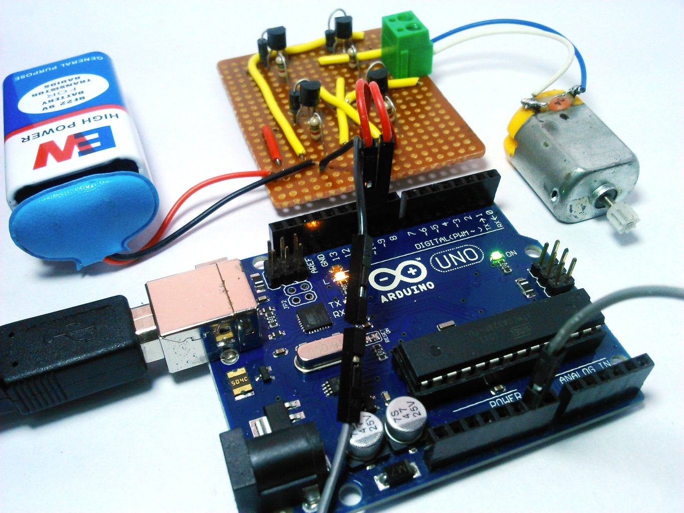 H Bridge Motor Driver for Arduino Using Transistors : 11 Steps (with ...
