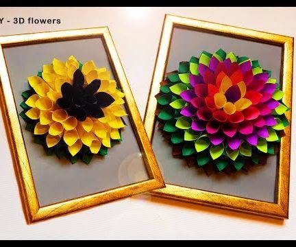 DIY 3D Flower Gift Decor