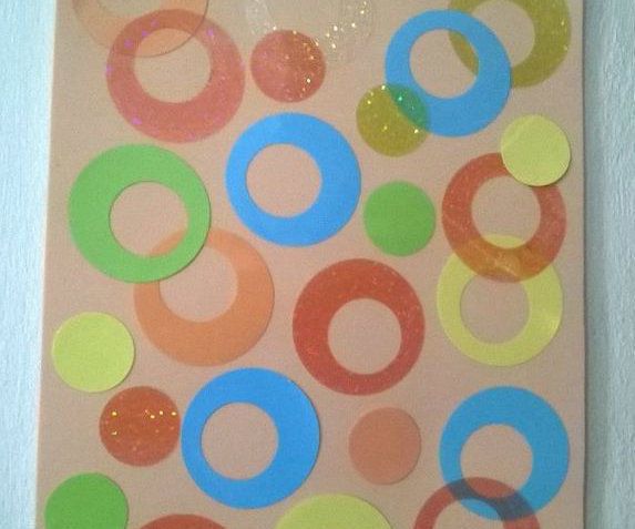 Abstract Circles Wall Art or Binder Cover Design