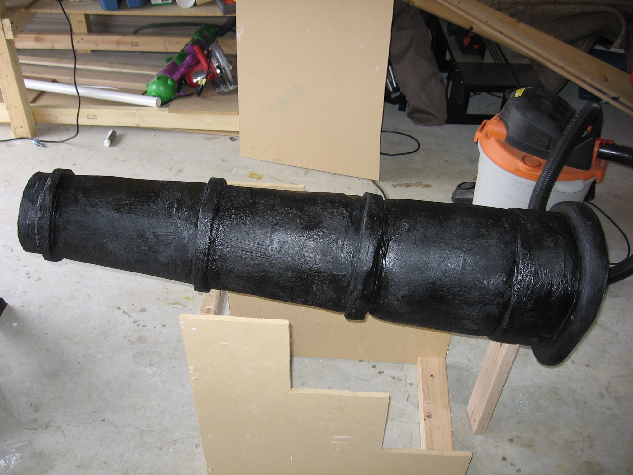 Pirate Cannon - a Working Replica of a Naval Cannon That Fires Pneumatically