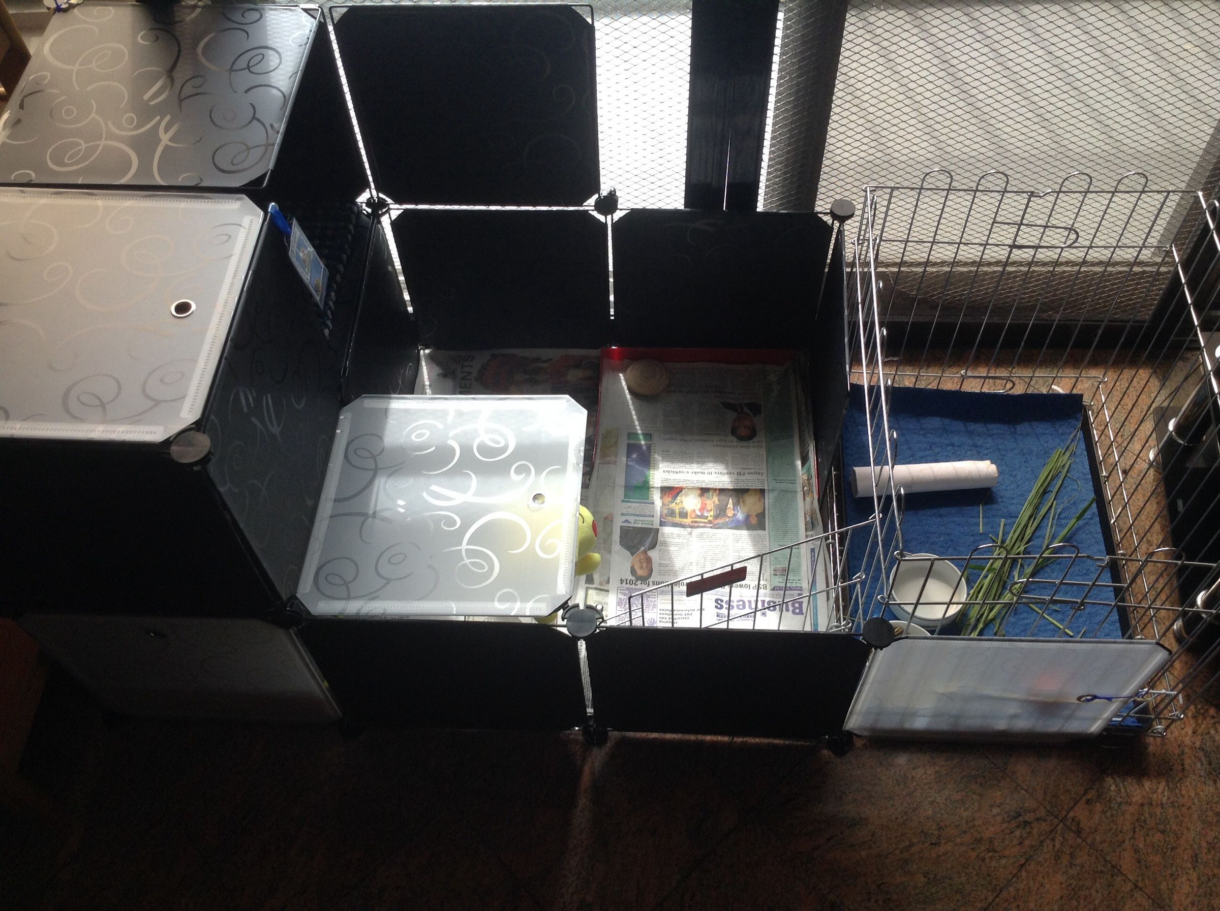 A New Type of Rabbit Cage Design Using Storage Cubes. 7 Steps Instructables
