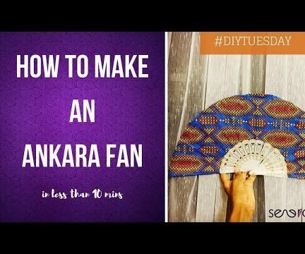 DIY How to Make an African-Inspired Fan