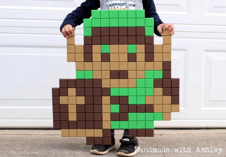 Make a Wooden 8-bit Pixel Link | the Legend of Zelda Pixel Art : 6