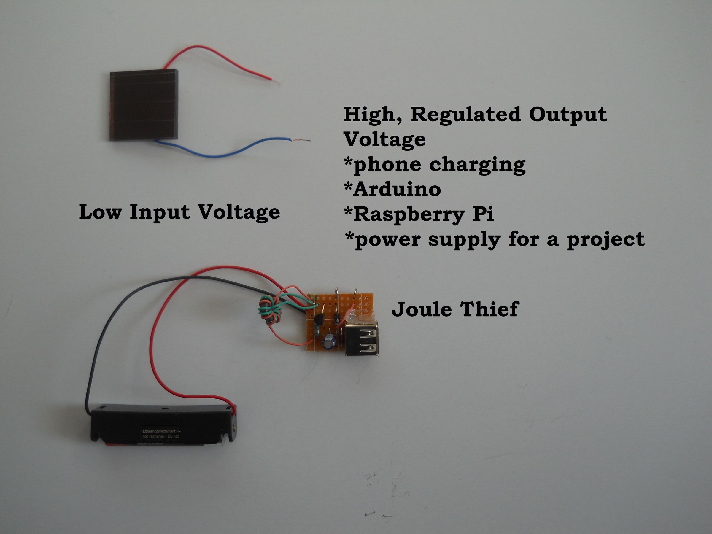 Cheap Voltage Regulated Joule Thief Power Supply/charger
