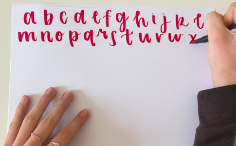 Step 4: Calligraphy Alphabet