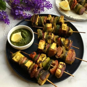 Green Chutney Paneer Tikka