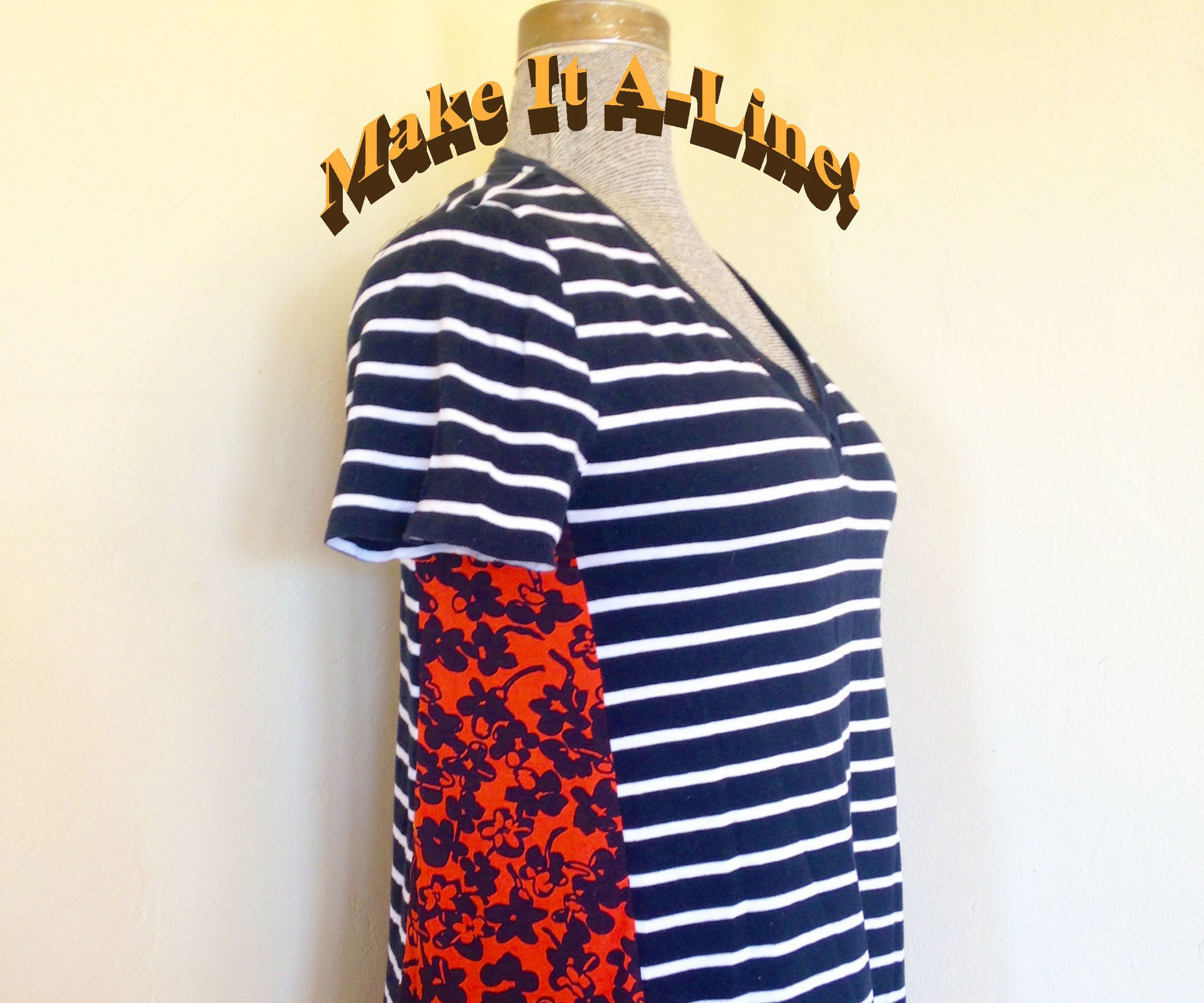 Make an A-line Tee Out of a Fitted Tee