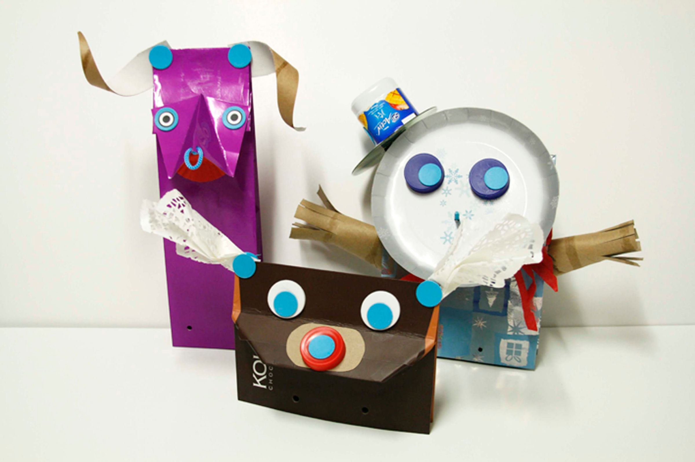 Makedo Gift Bag Puppet