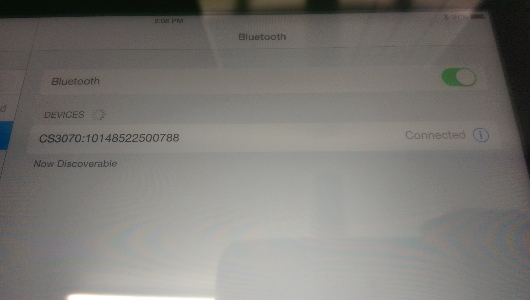 Pairing a Motorola Keychain Barcode Scanner With an IPad 4 Steps