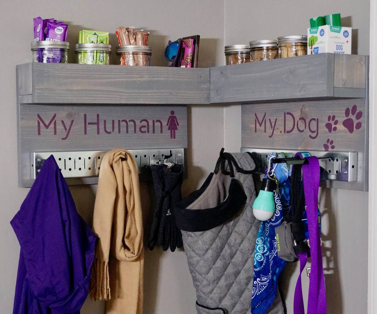 DIY Dog Leash and Treat Holder