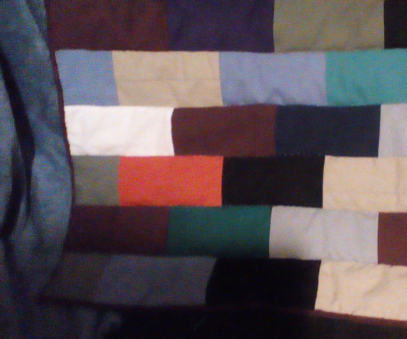 World's Easiest Beginner Quilt (Brick Wall Quilt) 6 Steps (with