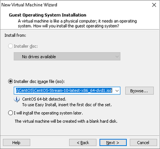 Virtual Machine Hardware Configuration