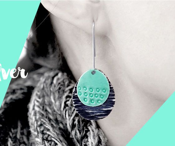 DIY Tutorial - How to Make Enamel Sterling Silver Pendant Earrings 