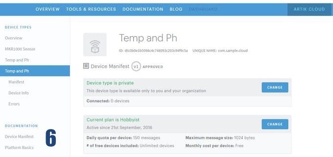 ARTIK Cloud Setup 6